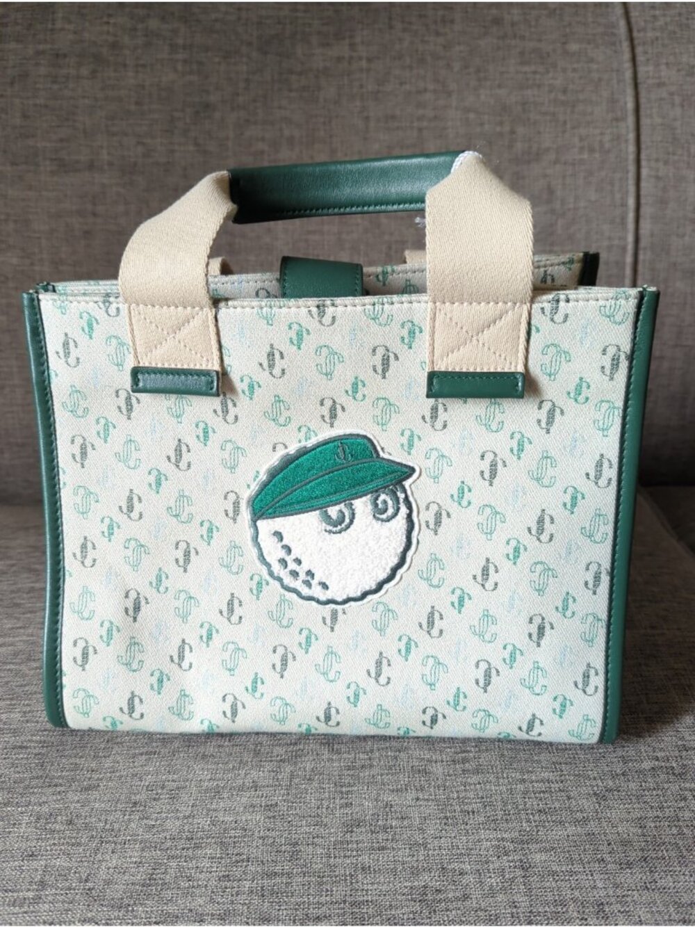 Jimmy Choo × Malbon Golf Hand Bag Crossbody Purse White Green Japan NWT!